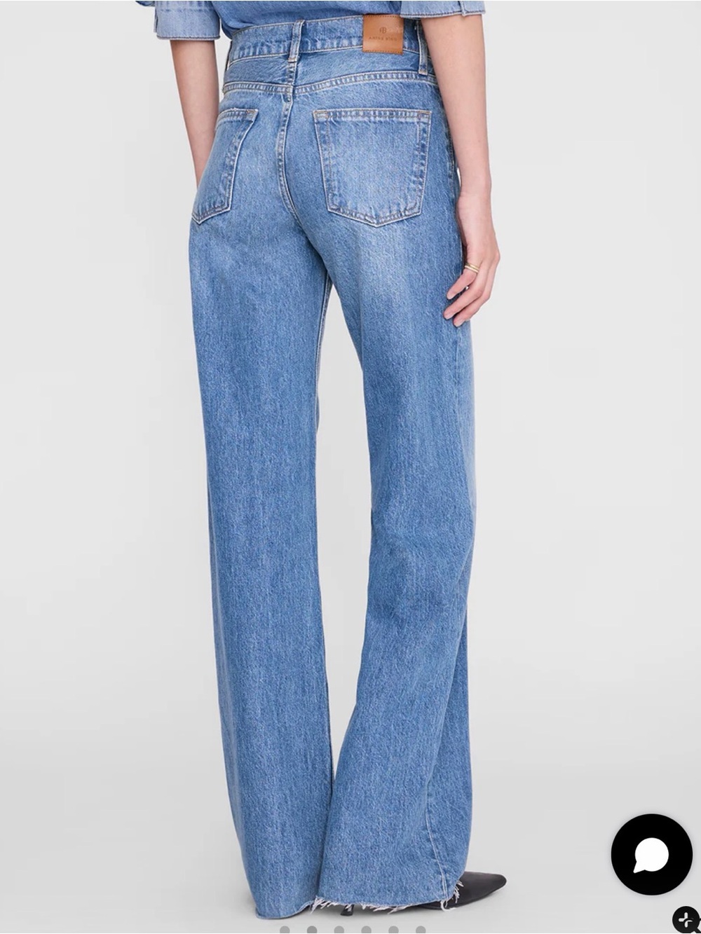 Anine Bing Hugh Panama Blue Jeans - Picture 2 of 5
